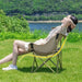 RAZOJESS Moon Chair for Outdoor Camping Fishing Picnic (Green/Sky Blue/Khaki) (Copy) - Amazingooh Wholesale