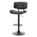 SERENITà European Wooden Black Modern Bar Stools Swivel Bar Stool Chair Counter Height Barstool with 360 Degree Swivel Seat - Amazingooh Wholesale