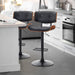 SERENITà European Wooden Black Modern Bar Stools Swivel Bar Stool Chair Counter Height Barstool with 360 Degree Swivel Seat - Amazingooh Wholesale