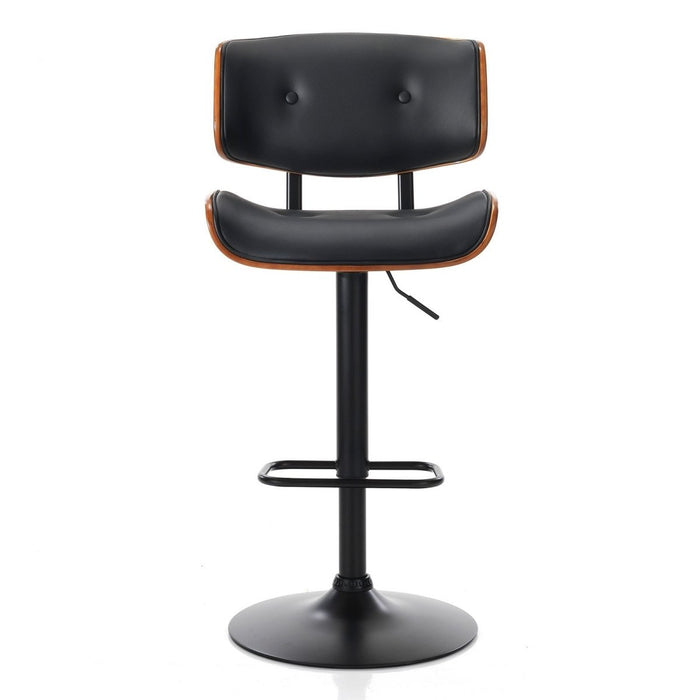 SERENITà European Wooden Black Modern Bar Stools Swivel Bar Stool Chair Counter Height Barstool with 360 Degree Swivel Seat - Amazingooh Wholesale