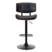 SERENITà European Wooden Black Modern Bar Stools Swivel Bar Stool Chair Counter Height Barstool with 360 Degree Swivel Seat - Amazingooh Wholesale