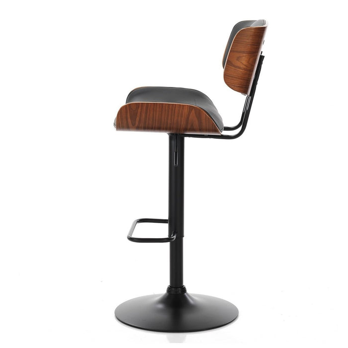 SERENITà European Wooden Black Modern Bar Stools Swivel Bar Stool Chair Counter Height Barstool with 360 Degree Swivel Seat - Amazingooh Wholesale