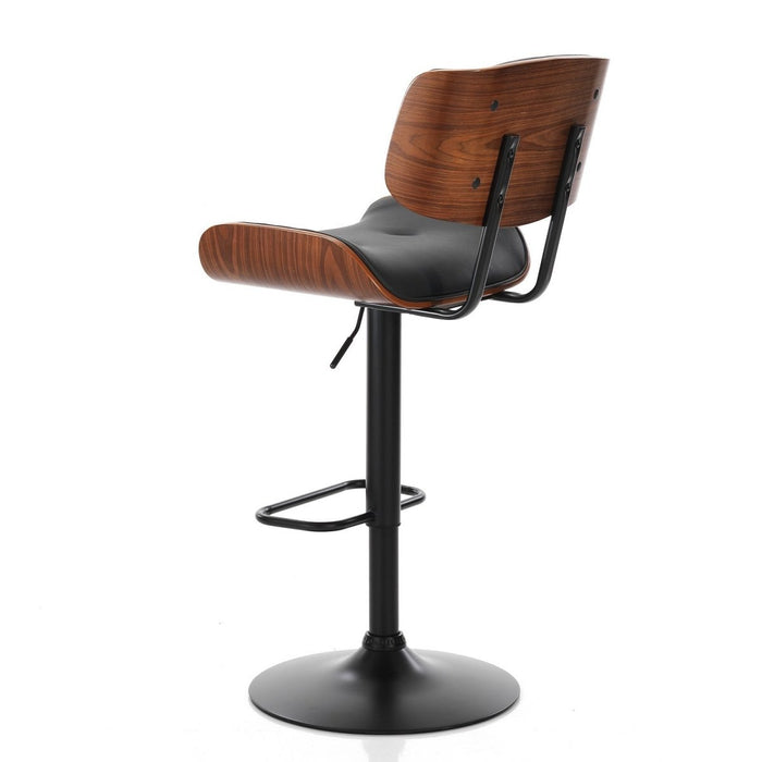 SERENITà European Wooden Black Modern Bar Stools Swivel Bar Stool Chair Counter Height Barstool with 360 Degree Swivel Seat - Amazingooh Wholesale