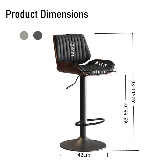SERENITà European Wooden Modern Bar Stools Bistro Stool with Rotating and Aerodynamic Multi - levelled - Amazingooh Wholesale