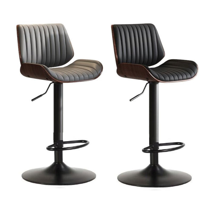 SERENITà European Wooden Modern Bar Stools Bistro Stool with Rotating and Aerodynamic Multi - levelled - Amazingooh Wholesale