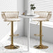SERENITà Golden Swivel Upholstered Velvet Adjustable Height Counter Stool with Metal Frame Ivory (Set of 2) - Amazingooh Wholesale