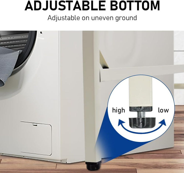SERENITà Heavy Duty Front Load 3 - Tier Over Washing Machine Storage Rack Shelf Organizer Stand (Black) - Amazingooh Wholesale