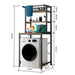 SERENITà Heavy Duty Front Load 3 - Tier Over Washing Machine Storage Rack Shelf Organizer Stand (Black) - Amazingooh Wholesale