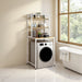 SERENITà Heavy Duty Front Load 3 - Tier Over Washing Machine Storage Rack Shelf Organizer Stand (White) - Amazingooh Wholesale