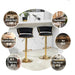 SERENITà Red Bean Brown Velvet Seat Kitchen Breakfast Bar Stools Counter Height Barstools with Back Cushioned Chairs for Home Bar x2 - Amazingooh Wholesale