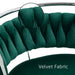 SERENITà Silver Swivel Upholstered Velvet Adjustable Height Counter Stool with Metal Frame Emerald Green (Set of 2) - Amazingooh Wholesale