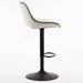 SERENITà White Modern Height Adjustable Swivel Bar Stools Upholstered Leather Barstool Kitchen Island Chairs with Metal Frame (Set of 2) - Amazingooh Wholesale