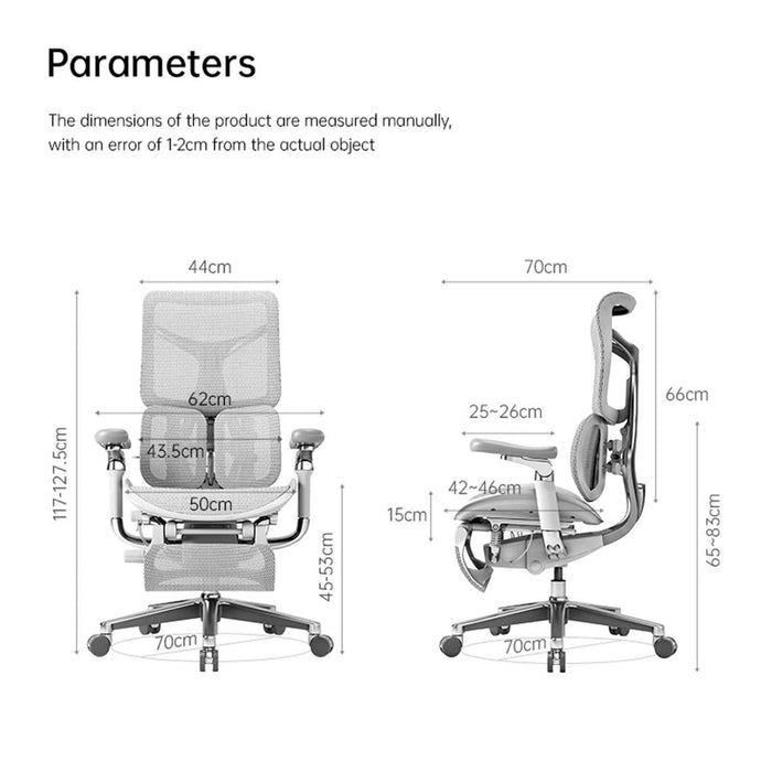 SIHOO Doro S300 Executive Ergonomic Office Chair with Footrest Black - Amazingooh Wholesale