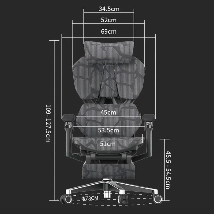 SIHOO X5 Pro Gaming Chair Grey Frame with Grey Mesh - Amazingooh Wholesale