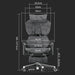 SIHOO X5 Pro Gaming Chair Grey Frame with Grey Mesh - Amazingooh Wholesale
