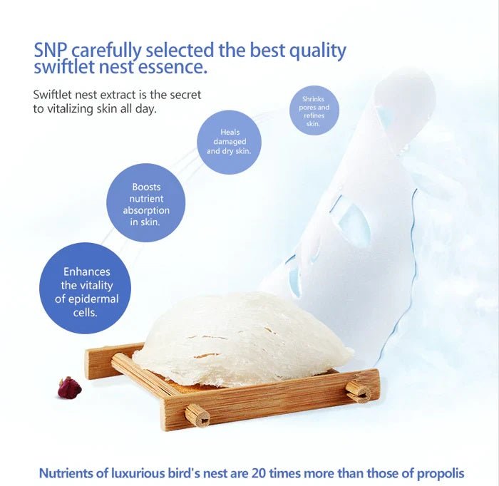 SNP Bird's Nest Aqua Ampoule Facial Mask - Amazingooh Wholesale
