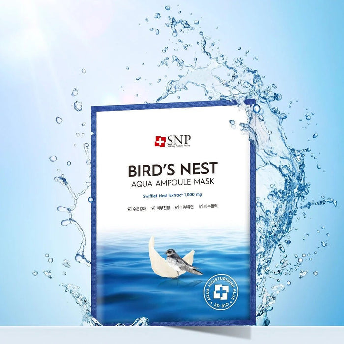 SNP Bird's Nest Aqua Ampoule Facial Mask - Amazingooh Wholesale