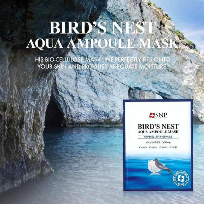 SNP Bird's Nest Aqua Ampoule Facial Mask - Amazingooh Wholesale