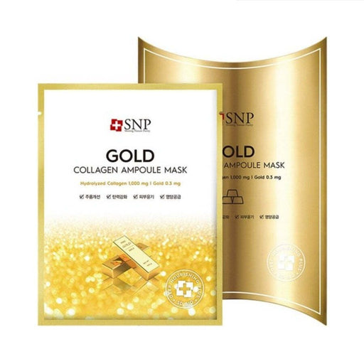 SNP Gold Collagen Moisture Ampoule Facial Mask - Amazingooh Wholesale