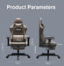 Stylish Retro Gaming Office Chair Racing Executive Footrest Computer Seat PU Leather - Amazingooh Wholesale