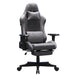 Stylish Retro Gaming Office Chair Racing Executive Footrest Computer Seat PU Leather - Amazingooh Wholesale