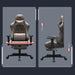 Stylish Retro Gaming Office Chair Racing Executive Footrest Computer Seat PU Leather - Amazingooh Wholesale