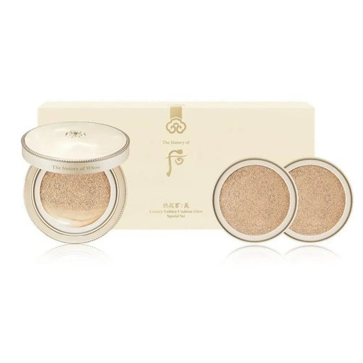 The History of Whoo Luxury Golden Cushion Glow #21 +Refill x2 Special Set - Amazingooh Wholesale