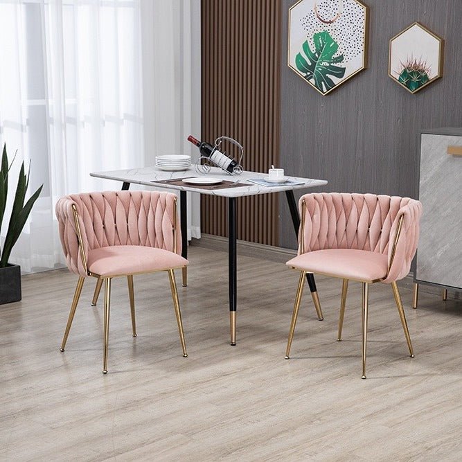 Upholstered Dining Chair Velvet Modern Chair Accent Chair Living Room Set of 2 - Amazingooh Wholesale