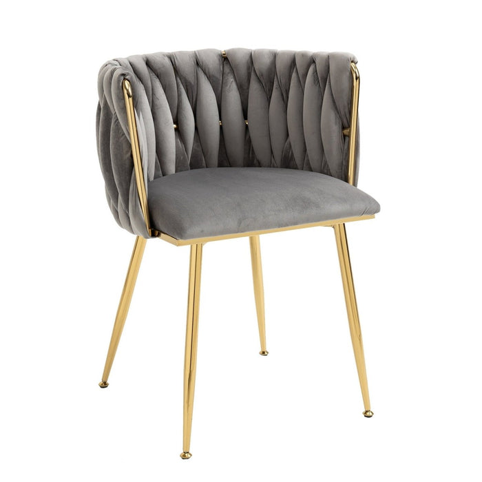 Upholstered Dining Chair Velvet Modern Chair Accent Chair Living Room Set of 2 - Amazingooh Wholesale