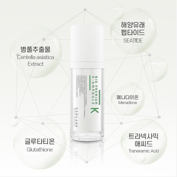 USOLAB Bio Premium K Ampoule Serum with Vitamin K 30 ml - Amazingooh Wholesale