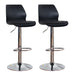 Velluto Bar Stools Kitchen Bar Stool Leather Barstools Swivel Gas Lift Counter Chairs BS8404 Black - Amazingooh Wholesale
