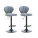 VELLUTO Bar Stools Kitchen Bar Stool Leather Barstools Swivel Gas Lift Counter Chairs BS8405 Grey - Amazingooh Wholesale