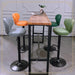 VELLUTO Bar Stools Kitchen Bar Stool Leather Barstools Swivel Gas Lift Counter Chairs BS8405 Orange - Amazingooh Wholesale