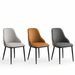 VELLUTO Dining Chair Modern upholstered Leather Kitchen Chairs with armrests Bathtub Chair Leisure Lounge Chair Living Room Bedroom Home Set of 2 - Amazingooh Wholesale