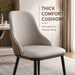 VELLUTO Dining Chair Modern upholstered Leather Kitchen Chairs with armrests Bathtub Chair Leisure Lounge Chair Living Room Bedroom Home Set of 2 - Amazingooh Wholesale