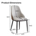 VELLUTO Dining Chair Set of 4 Modern upholstered Leather Kitchen Chairs with armrests Bathtub Chair Leisure Lounge Chair Living Room Bedroom Home - Amazingooh Wholesale