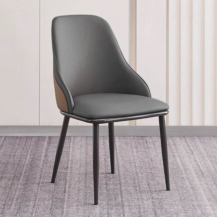 VELLUTO Dining Chair Set of 4 Modern upholstered Leather Kitchen Chairs with armrests Bathtub Chair Leisure Lounge Chair Living Room Bedroom Home - Amazingooh Wholesale