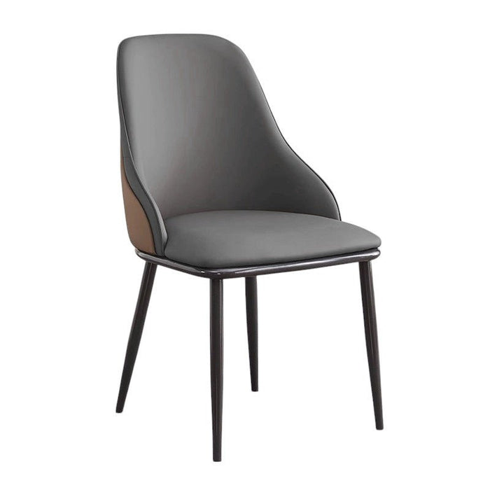 VELLUTO Dining Chair Set of 4 Modern upholstered Leather Kitchen Chairs with armrests Bathtub Chair Leisure Lounge Chair Living Room Bedroom Home - Amazingooh Wholesale