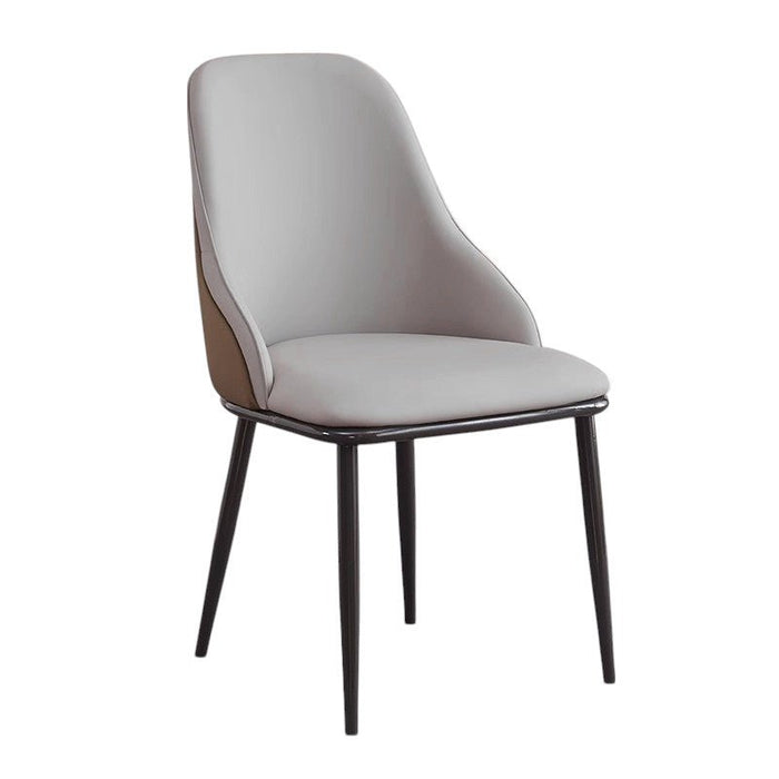 VELLUTO Dining Chair Set of 4 Modern upholstered Leather Kitchen Chairs with armrests Bathtub Chair Leisure Lounge Chair Living Room Bedroom Home - Amazingooh Wholesale