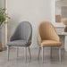 VELLUTO Dining Chairs Set Armchairs Mid Century Modern Kitchen Dining Room Chairs Faux Leather Accent Chairs Metal Vanity Lounge Chair with Back for Living Room Bedrooms Set of 2 - Amazingooh Wholesale