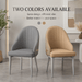 VELLUTO Dining Chairs Set Armchairs Mid Century Modern Kitchen Dining Room Chairs Faux Leather Accent Chairs Metal Vanity Lounge Chair with Back for Living Room Bedrooms Set of 2 - Amazingooh Wholesale