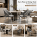 VELLUTO Dining Chairs Set Armchairs Mid Century Modern Kitchen Dining Room Chairs Faux Leather Accent Chairs Metal Vanity Lounge Chair with Back for Living Room Bedrooms Set of 2 - Amazingooh Wholesale
