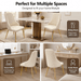 VELLUTO Golden Frame Mid Century Modern Dining Chair Faux Leather Side Chair Upholstered Dining Chairs Set of 2 (Black/Ivory) - Amazingooh Wholesale