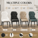 VELLUTO Mid Century Luxury Modern Dining Chair Faux Leather Set of 2 (Black) - Amazingooh Wholesale