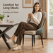 VELLUTO Mid Century Luxury Modern Dining Chair Faux Leather Set of 2 (Brown Duo Colour) - Amazingooh Wholesale