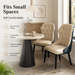 VELLUTO Mid Century Luxury Modern Dining Chair Faux Leather Set of 2 (Brown Duo Colour) - Amazingooh Wholesale