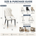 VELLUTO Mid Century Luxury Modern Dining Chair Faux Leather Set of 2 (White) - Amazingooh Wholesale