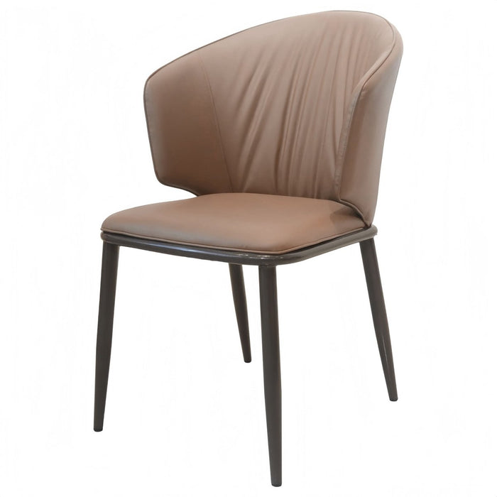 VELLUTO Modern Armless Upholstered Side Chair with Metal Legs for Kitchen & Dining Set of 2 - Amazingooh Wholesale