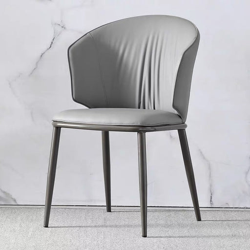 VELLUTO Modern Armless Upholstered Side Chair with Metal Legs for Kitchen & Dining Set of 2 - Amazingooh Wholesale