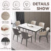VELLUTO Modern Sleek and Stylish Microfiber Leather Sloped Arm Chair with Low Back for Kitchen & Dining (Set of 2) - Amazingooh Wholesale